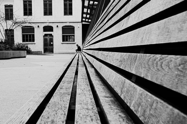 Solitude en noir et blanc