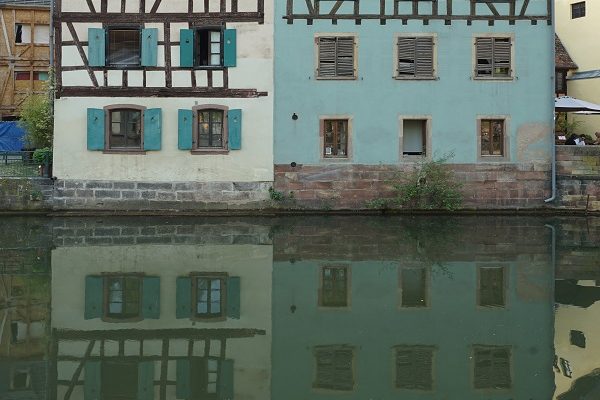 Strasbourg petite-France reflets de maisons