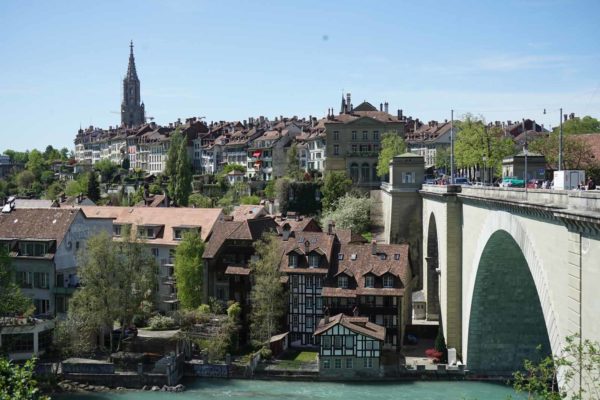 vue sur Berne depuis le pont de Nydegg
